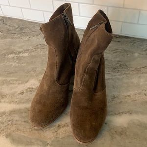 Vince Camuto Brown Suede Booties